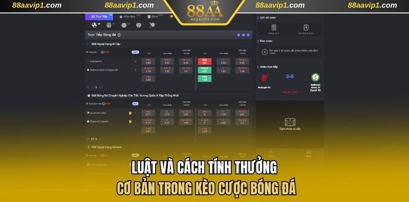Cách tính thưởng cơ bản trong kèo cược bóng đá
