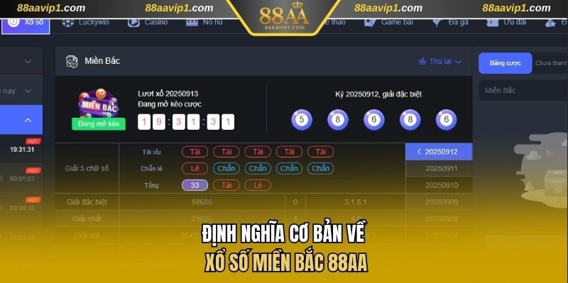 Định nghĩa cơ bản về xổ số miền Bắc 88AA