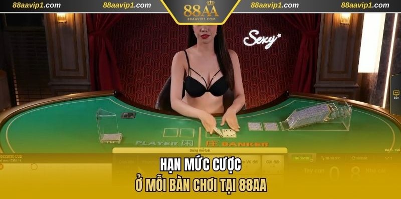 Hạn mức cược ở mỗi bàn