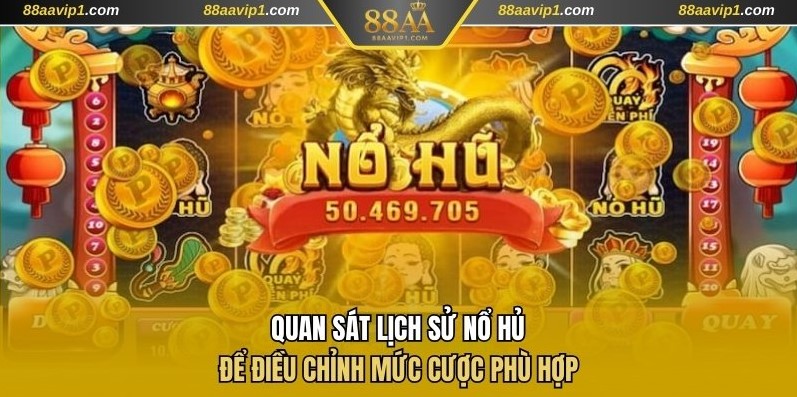 Quan sát lịch sử nổ để điều chỉnh mức cược