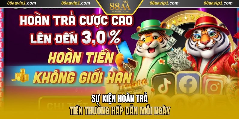 Sự kiện hoàn trả tiền thưởng hấp dẫn
